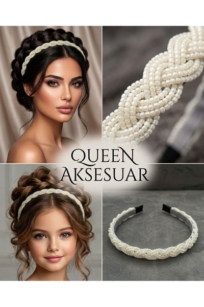 QUEEN AKSESUAR Πολυτελής σχεδίαση, εξαιρετικό αξεσουάρ μαλλιών με χάντρες, με...