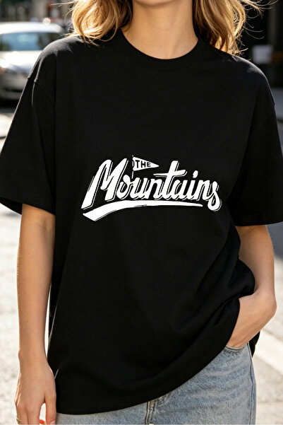 Fleck Womens T Shirts The Mountains Graphic Print Casual Style