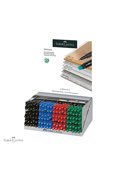 Faber Castell Set de 120 markere permanente Faber-Castell Multimark, cu vârfu...