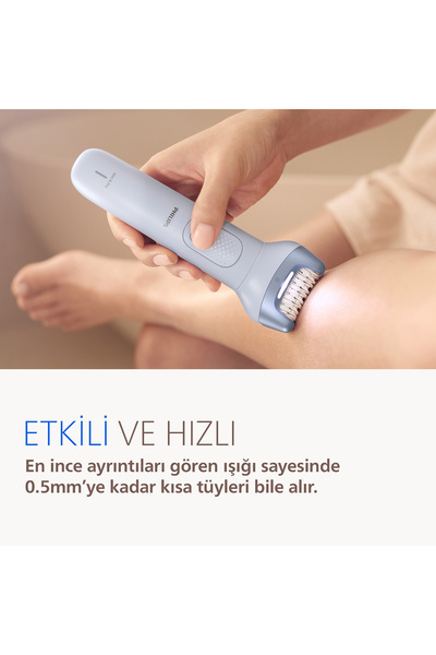 Philips 8000 Serisi BRE709/05 Tüm Vücut Epilatör Seti, Islak & Kuru, Kablosuz, Tıraş Başlığı