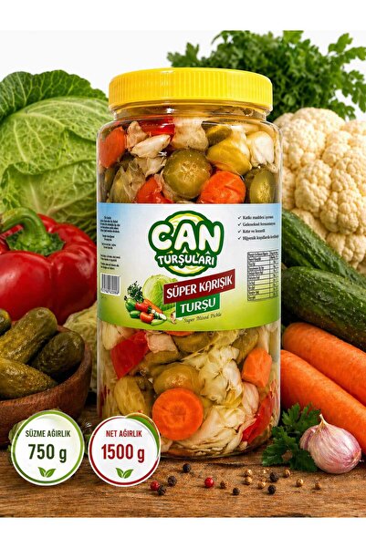Can Turşuları Süper Karışık Turşu 1500 g