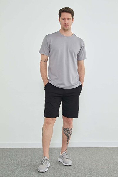 Fulla Moda Σορτς με ελαστική μέση με φερμουάρ