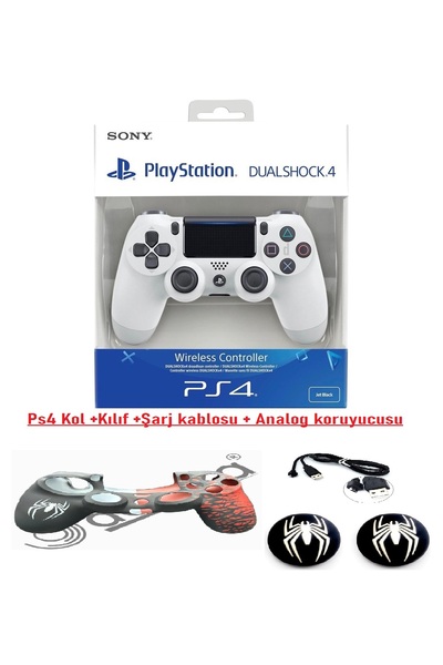 Doreka Ps4 Dualshock Joystick Kol Şarj kablosu Kılıf ve Analog koruyucu