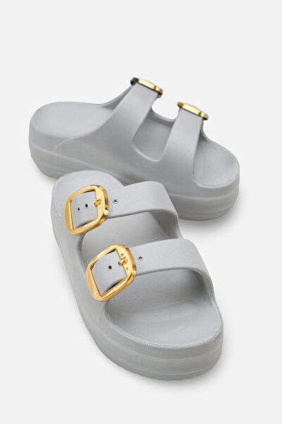 Solo Bag Γυναικείες παντόφλες με διπλό λουράκι με αγκράφα, καθημερινές, άνετε...