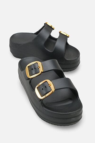 Solo Bag Γυναικείες παντόφλες με διπλό λουράκι με αγκράφα, καθημερινές, άνετε...