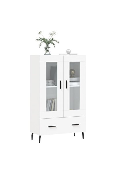 vidaxl Ντουλάπα Λευκή 69,5 x 31 x 115 εκ. από Επεξεργασμένο Ξύλο 828316