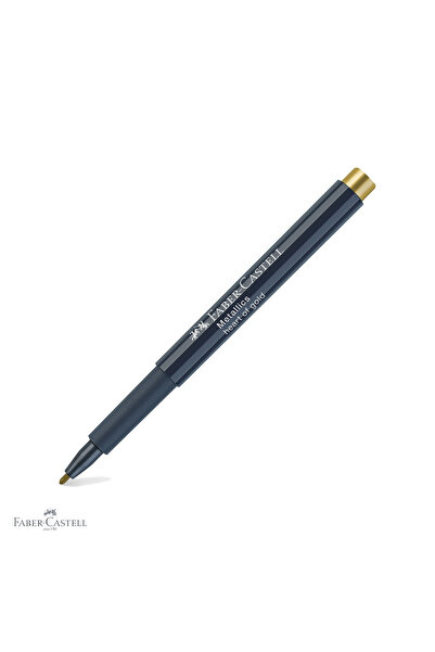 Faber Castell Marker metalic auriu Faber-Castell, efect nobil, pentru suprafe...