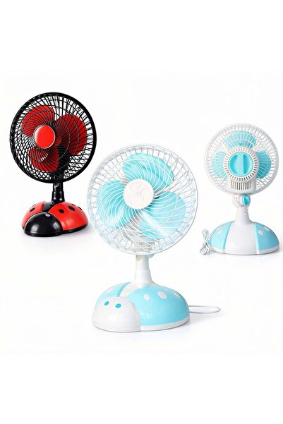 JML1 Ventilator electric 25 x 20 x 15 cm, Model Buburuză, Oscilant, Plastic, ...