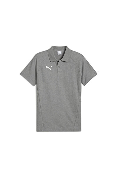 Puma Ανδρικό μπλουζάκι ποδοσφαίρου Team Evostripe Polo με γιακά πόλο65995233Γκρι