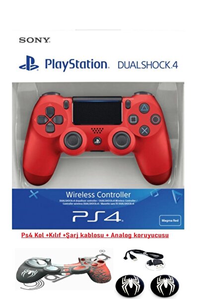 Doreka Ps4 Dualshock Joystick Kol Şarj kablosu Kılıf ve Analog koruyucu