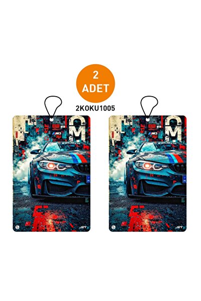 JR Jetreklam 2'li Set Spor Araba Tasarımlı Dekoratif Askılı Oto Kokusu ve Ara...