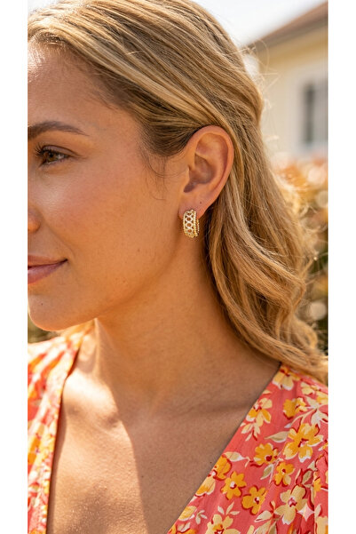 İNN JEWELLERY أقراط شوبينغ مقاومة للصدأ ومضادة للحساسية بتصميم كلاسيكي (ضمان ...