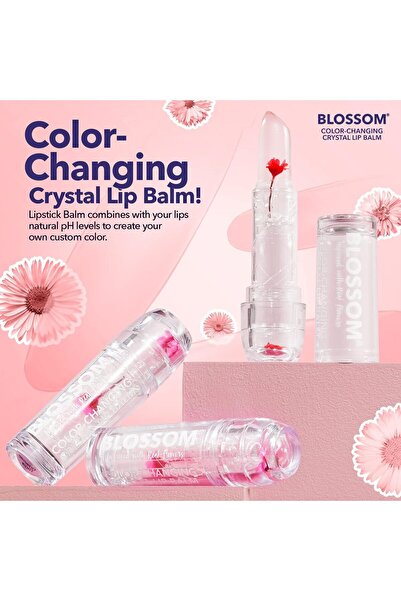Generics BL0SS0M, Crystal-Lip Balm, Color Changing, Pink, 3 g