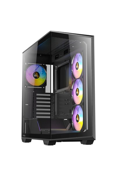ANTEC C3 ARGB Siyah ATX Mid Tower Gaming Kasa (4x ARGB Fan, Temperli Cam, 360...