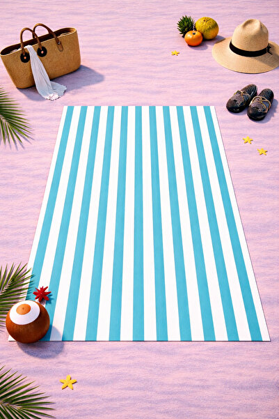 HiraEv Patterned Beach Towel |   Lightweight, Sand-Repellent, Quick-Drying
