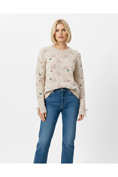TATULA Pompom Detailed Knitwear Sweater