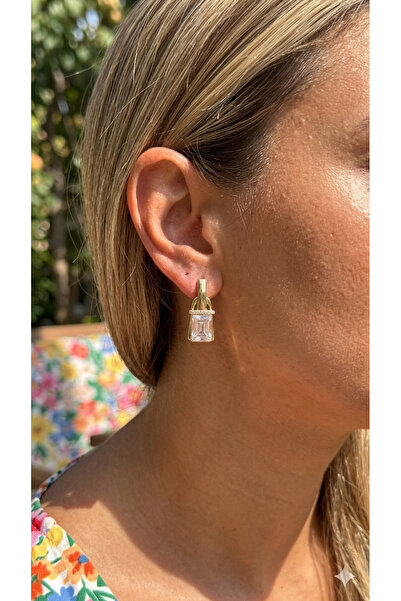 İNN JEWELLERY أقراط شوبينغ مقاومة للصدأ ومضادة للحساسية بتصميم كلاسيكي (ضمان ...