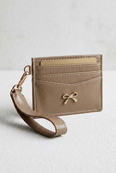 Madmext Γυναικεία θήκη καρτών με δερμάτινη εμφάνιση και λουράκι βιζόν MG2845