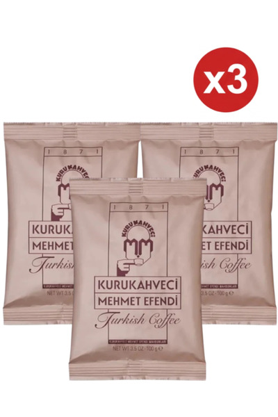 Mehmet Efendi x3 Τουρκικός Καφές 100γρ – Καφές σε λεπτή άλεση, αυθεντική γεύση