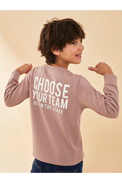 LC Waikiki Crew Neck Printed Long Sleeve Boys' Sweatshirt