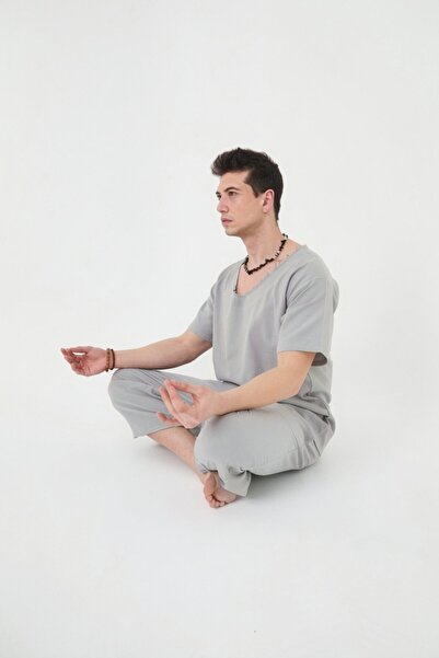 RELAXL Σετ 2 τεμαχίων: Υπερμεγέθη μπλουζάκι και φαρδιά παντελόνια για γιόγκα ...