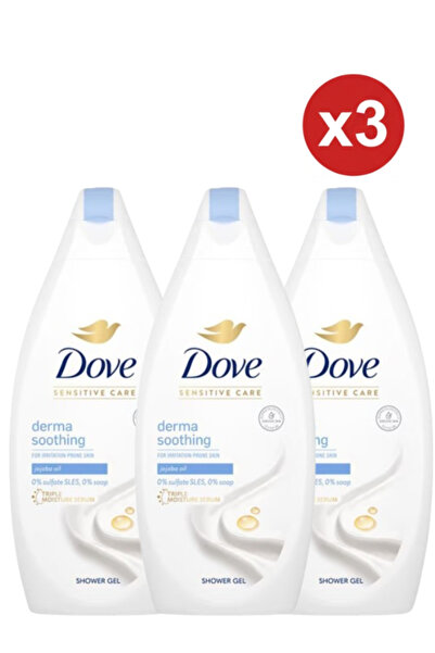 Dove x3 Αφρόλουτρο, Καταπραϋντικό για το Δέρμα με Έλαιο Jojoba, 450ml