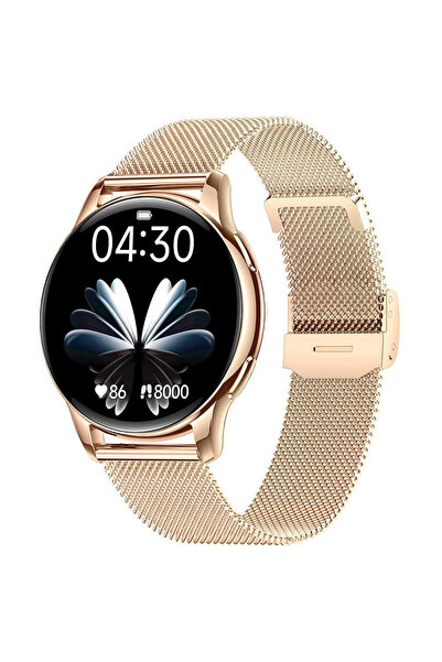 Microwear Y 11 Έξυπνο ρολόι με παρακολούθηση καρδιακών παλμών (Χρυσό ατσάλι)