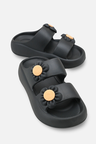 Solo Bag Γυναικείες παντόφλες Daisy με διπλό λουράκι, καθημερινές άνετες ελαφ...