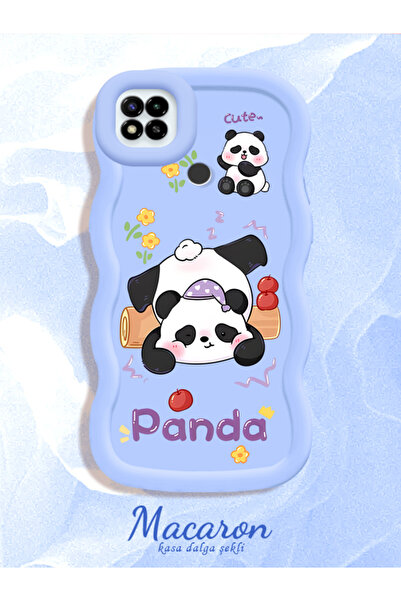 CASEVIBE Xiaomi Redmi 9C/10A Uyumlu Sevimli komik panda popolu, darbeye dayan...