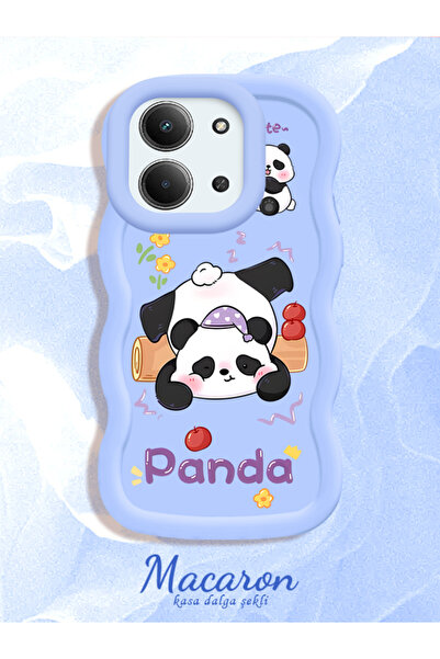 CASEVIBE Xiaomi Redmi 15C 5G Uyumlu Sevimli komik panda popolu, darbeye dayan...