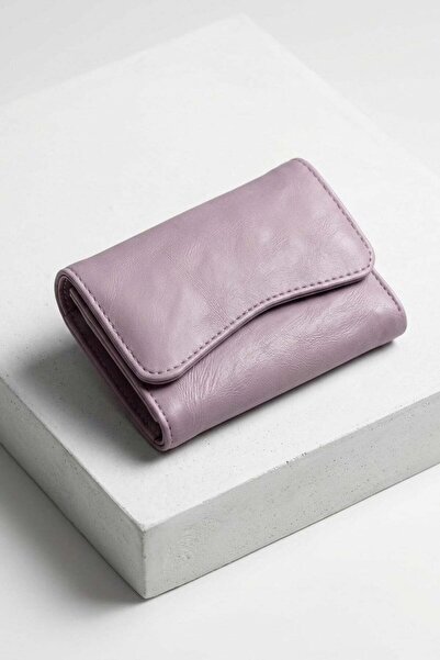 Madmext Μωβ Πτυσσόμενο Μίνι Γυναικείο Πορτοφόλι με Κάλυμμα MG2843