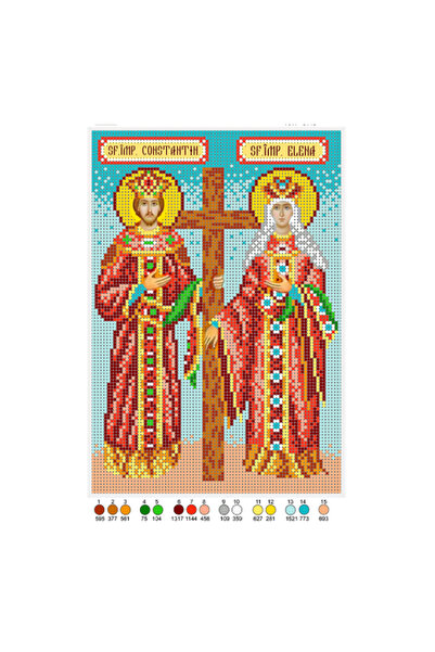 Studioul de Broderie ΣΧΕΔΙΟ ΓΙΑ ΚΕΝΤΗΜΑ ΜΕ ΧΑΝΤΡΕΣ " Άγιοι Κωνσταντίνος και Ε...