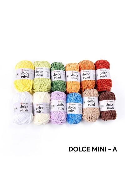Yarnart DOLCE MINI - 12 ΤΕΜΑΧΙΑ ΝΗΜΑ ΓΙΑ ΠΛΕΚΤΙΚΗ ΕΡΓΑΣΙΑ ΠΟΛΥΧΡΩΜΟ Α