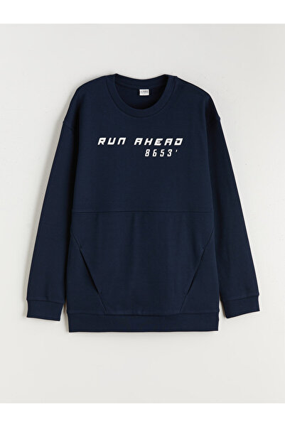 LC Waikiki Φούτερ για αγόρια με στάμπα Crew Neck