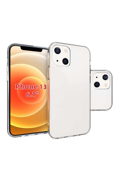 zore iPhone 13 Compatible Brsa Super Silicone Case-Colorless