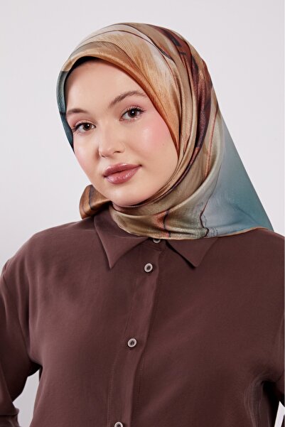 Levidor Μαρμάρινο κασκόλ με ντεγκραντέ σχέδιο και λαμπερά κρύσταλλα