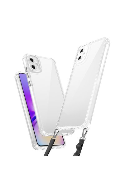 zore Galaxy A06 Compatible Case with Airbag and Attachable Strap Apparatus Br...