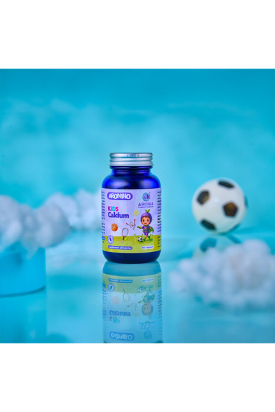 Aronia Charlottenburg Aronino Calciu pentru Copii — 60 de capsule masticabile care susțin creșterea și dezvoltarea armonioasă a copiilor