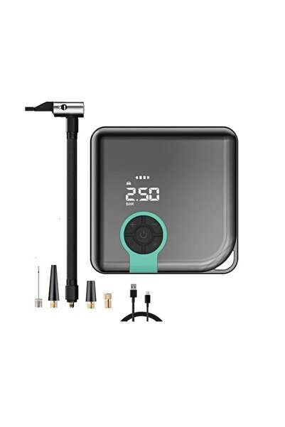 Tastech A5544 Şarjı 4000MAH Lastik Şişirme Pompası Powerbank Led Işıklı Hava ...