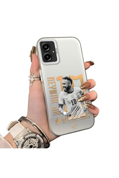 ucuc Samsung Galaxy A06 4G/5G Compatible Hard Acrylic Back Silicone Edge Lens...