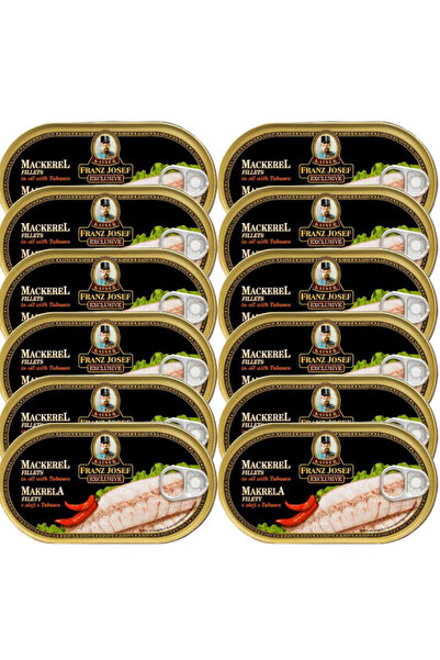 Franz Pachet 12x Josef Kaiser-File de macrou in ulei cu ardei Tabasco 170g