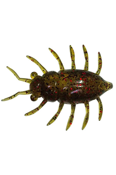 FishUp Maybug 3.3cm #045 Green Pumpkin Red and Black 3.3cm #045