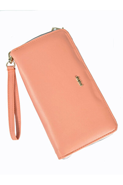 OLLBAG 1018 Πορτοφόλι / Τσάντα Clutch Μεγάλου Μεγέθους από Δέρμα Yavruağzı-Ya...