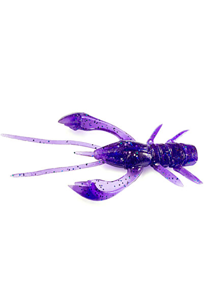 FishUp Πραγματικός Γυμνόσαυρος 3.8εκ. # 060 Σκούρο Βιολετί Παγώνι και Ασημί 3...