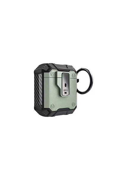 zore Air-Pods Brsa Airbag 35 Shock Resistant Buttoned Case-Green