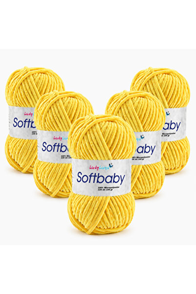 Ladylana SoftBaby (Βελούδινο) Νήμα για πλέξιμο στο χέρι (5 Γιουμάκ) 568 ΚΑΡΑΜ...