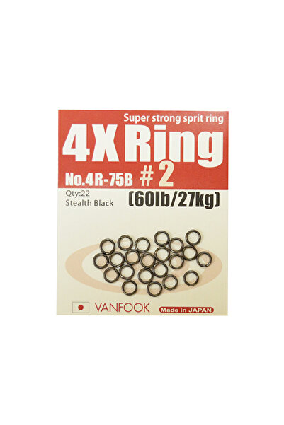 VANFOOK Δακτύλιοι Σχιστοί 4R-75B Υπέρ-ισχυροί Μαύροι # 5