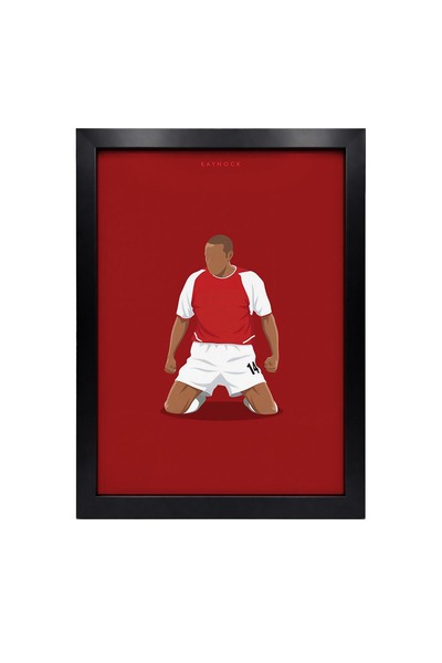 KAYNOCK Henry, Gol Sevinci, Futbol, Poster Tablo Siyah Çerçeve