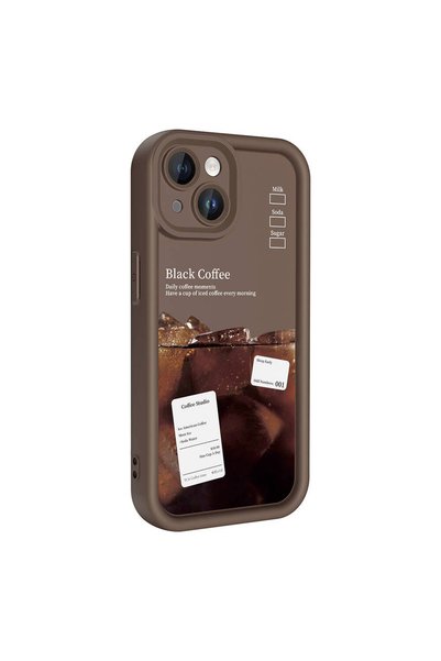 zore iPhone 13 Case with Camera Protection Printed Back Surface Brsa Classy C...