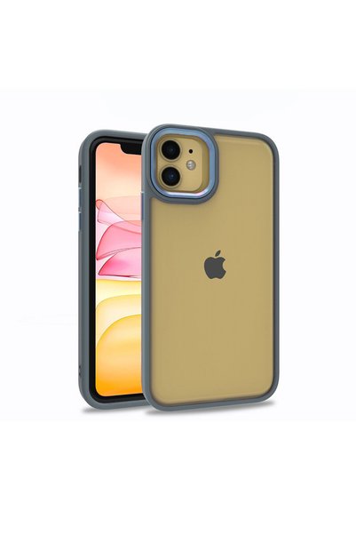zore iPhone 11 Compatible Brsa Flora Case-Sierra Blue